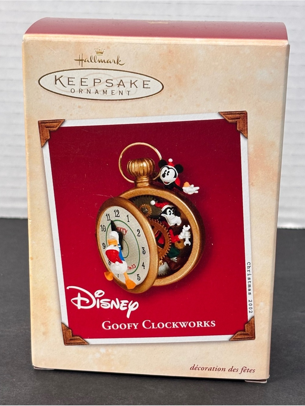 Hallmark Keepsake Disney Christmas Ornament  2002 “Goofy’s Clockworks” *Repaired